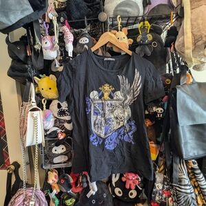 Alexander McQueen Skull Crest Graphic T-Shirt